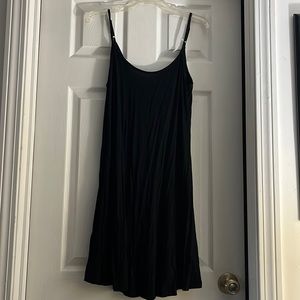 Basic black flowy summer dress